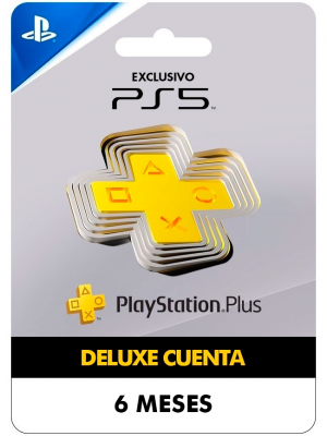PSN PLUS DELUXE 6 MESES CUENTA PRINCIPAL PS5