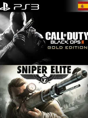 2 JUEGOS EN 1 Call of Duty Black Ops II Gold Edition en Español más Sniper Elite V2